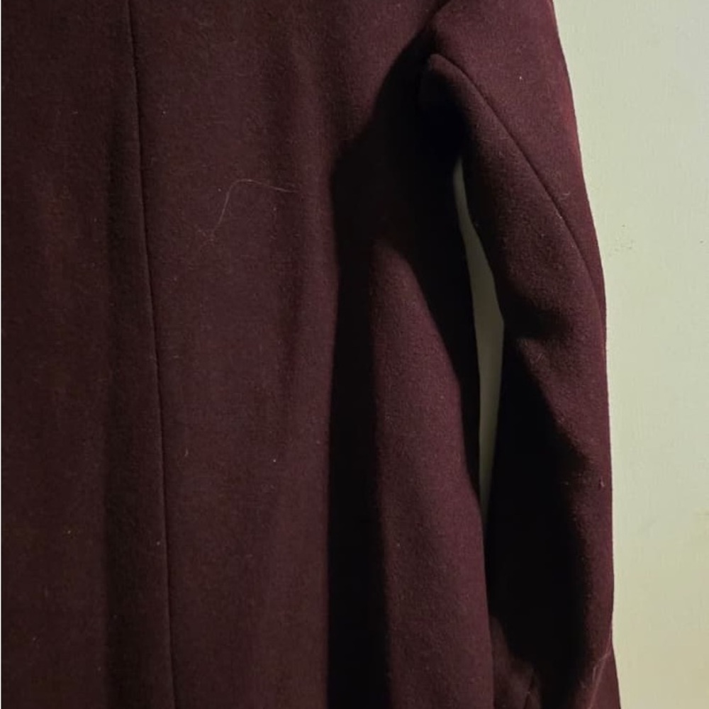 Vince Camuto Dark Red Trench Coat - Picture 13 of 16